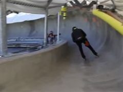 Inline-skater bobslee